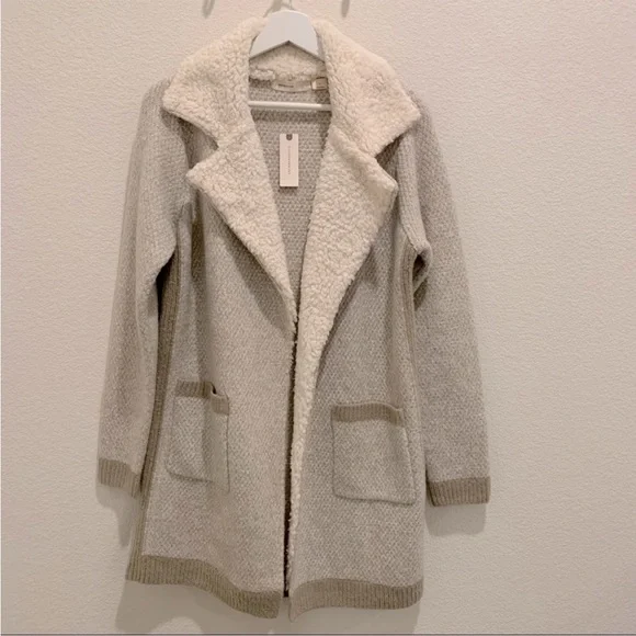 Anthropologie Marled Sherpa sweater coat NWT